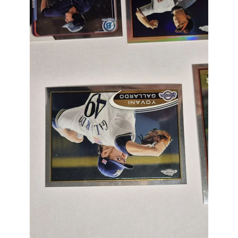 Lot of five 2012 Topps Chrome baseball cards.Includes:Tsuyoshi Wada Refractor